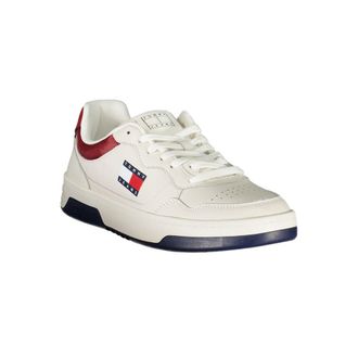 Tommy Hilfiger Colorblock Leather Sneaker - White