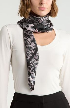 AllSaints Spitalfield Spice Silk Square Scarf in Black at Nordstrom Rack