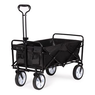 OEM Carrito De Jard&iacute;n Plegable Grande, Carrito De Playa, Carrito Tur&iacute;stico, Negro