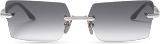 Dita Eyewear Eymori Rimless Sunglasses with Rectangular Gradient Lenses