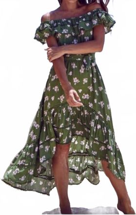 Jaase Romy Maxi Dress In Sage Print