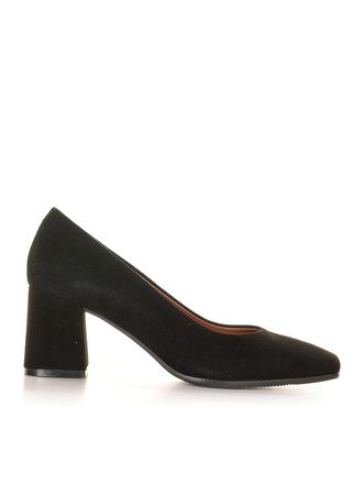 Evaluna Round toe Pumps in suede