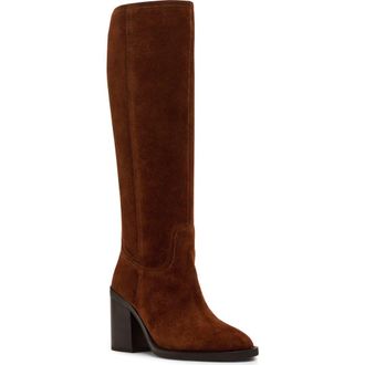 Blondo Penly Waterproof Knee High Boot in Chocolate Suede at Nordstrom Rack, Size 8.5