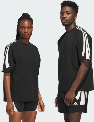 adidas adidas Performance Unisex Basketball Short Sleeve Sweatshirt (Gender Neutral) - Black - Size X-Small