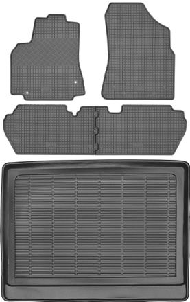 OEM Juego De Alfombrillas De Goma Para Peugeot Partner Ii Kombi (2008-2018) - Alfombrilla Para Maletero