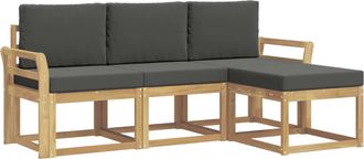 vidaXL Conjunto De Sof&aacute;s De Exterior 4 Uds. Vidaxl