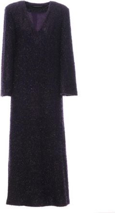 Weili Zheng Wwzdl Dress - Dames - Maxi kleedjes - Paars - XS - Polyester - Kleedjes