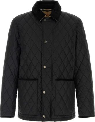 Burberry Quilted Nylon Haddington Jas - Heren - Zomerjassen - Zwart - S - Nylon - Jassen