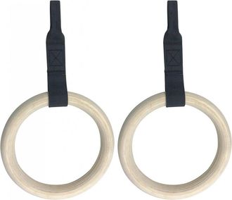 Toorx Kit Coppia Anelli In Legno Con Cinghie Per Fst Double