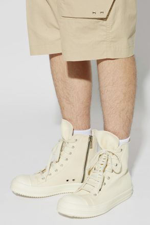 Rick Owens Sports Shoes With A Zipper, Mens, Cream
