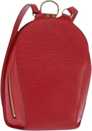 Louis Vuitton Pre-owned Leren Rugzak - Dames - Vintage Rugzakken - Rood - ONE Size - Leer - Vintage