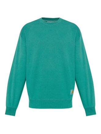 Carhartt Work in Progress Hudson logo-patch sweatshirt - men - Cotton - S - Green