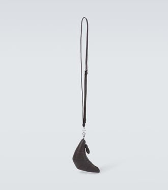 Christophe Lemaire Portamonete Croissant in pelle con tracolla