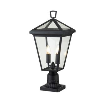 Netlighting Hinkley Alford Place Outdoor Pedestal Light Museum Black IP44