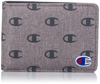 Champion mens Graphic Bi Fold Wallet, Heather Grey, One Size UK