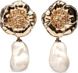 Carolina Herrera Flower-motif Earrings