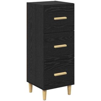 vidaXL Vidaxl - Sideboard Black oak 34.5 x 34 x 90 cm Engineered wood