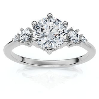 Pompeii3 EF/VS 1Ct Diamond Engagement Ring 14k Gold or Platinum Lab Grown