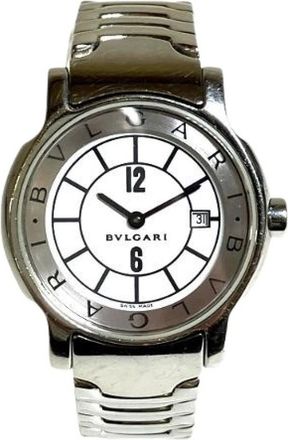 Bulgari Pre-owned Watches, female, White, Size: ONE SIZE Pre-owned Vintage Watch