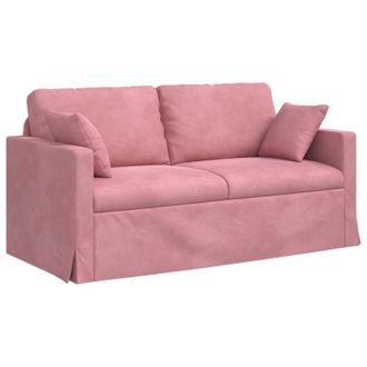 vidaXL Sof&aacute; Rosa 158 X 78 X 80 Cm Terciopelo Vidaxl