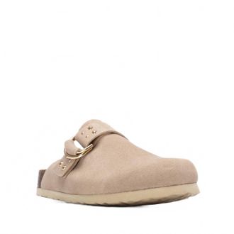 Xti Womens Refresh Suede Clogs In Beige