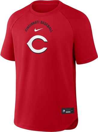 Nike Cincinnati Reds Authentic Collection Batting Practice Pregame Nike Mens Dri-FIT MLB Top in Red | 04HG163NRED-7DX