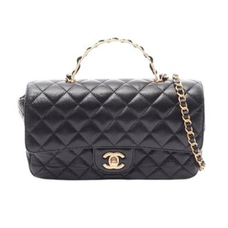 Chanel Pre-owned Matelasse Lambskin 2way Shoulder Bag - Dames - Pre-owned - Zwart - Maat: ONE Size Leer