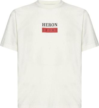 Heron Preston SS23 Bonded T-Shirt White Red HMAA032S23JER0100125