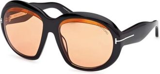 Tom Ford Authentieke stijlvolle brillen van premium kwaliteit - Dames - Zonnebrillen - Zwart - 58 MM - Accessoires