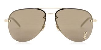 Saint Laurent CLASSIC 11 M 004 Mens Sunglasses Gold Size 59