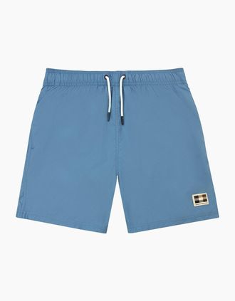 Aquascutum Mens Aquascutum Club Check Pocket Beach Shorts Avio 18 - Blue - Size: 35/34/32