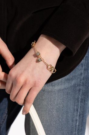 Ferragamo Brass Bracelet, Womens, Gold