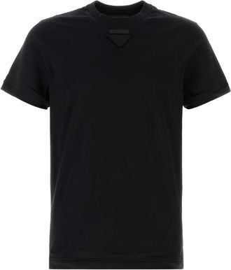 Prada Black Cotton T Shirt