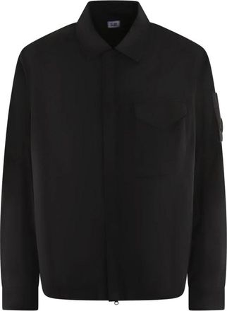 C.P. Company Chrome-R Overshirt - Heren - Zomerjassen - Blauw - L - Nylon - Jassen