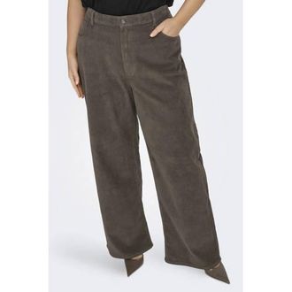 Only Carmakoma high waist flared jeans taupe