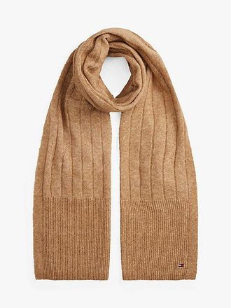 Tommy Hilfiger Hilfiger Flag Fluffy Scarf With Wool