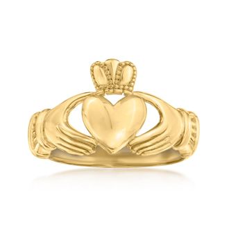 Canaria Canaria 10kt Yellow Gold Claddagh Ring