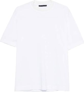 low brand crew-neck short-sleeve T-shirt - White