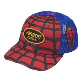 SUPREME x Vanson Leathers SS26 Spider-Man Mesh Back 6-Panel Red SUP-SS26-1046-RED