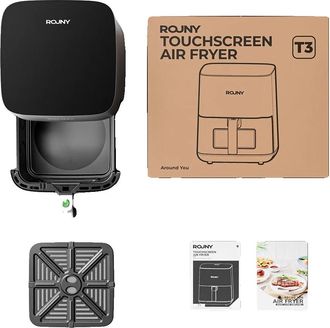 OEM Freidora De Aire, Capacidad De 5 Litros, Control Inteligente De Temperatura, Color Plata, 220 V