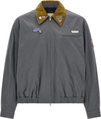 Song for the Mute Coach Jacket - Heren - Bomber jackets - Grijs - L - Leer - Jassen