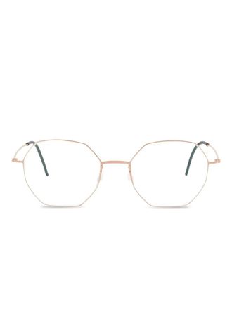 Lindberg Occhiali con montatura geometrica - Oro