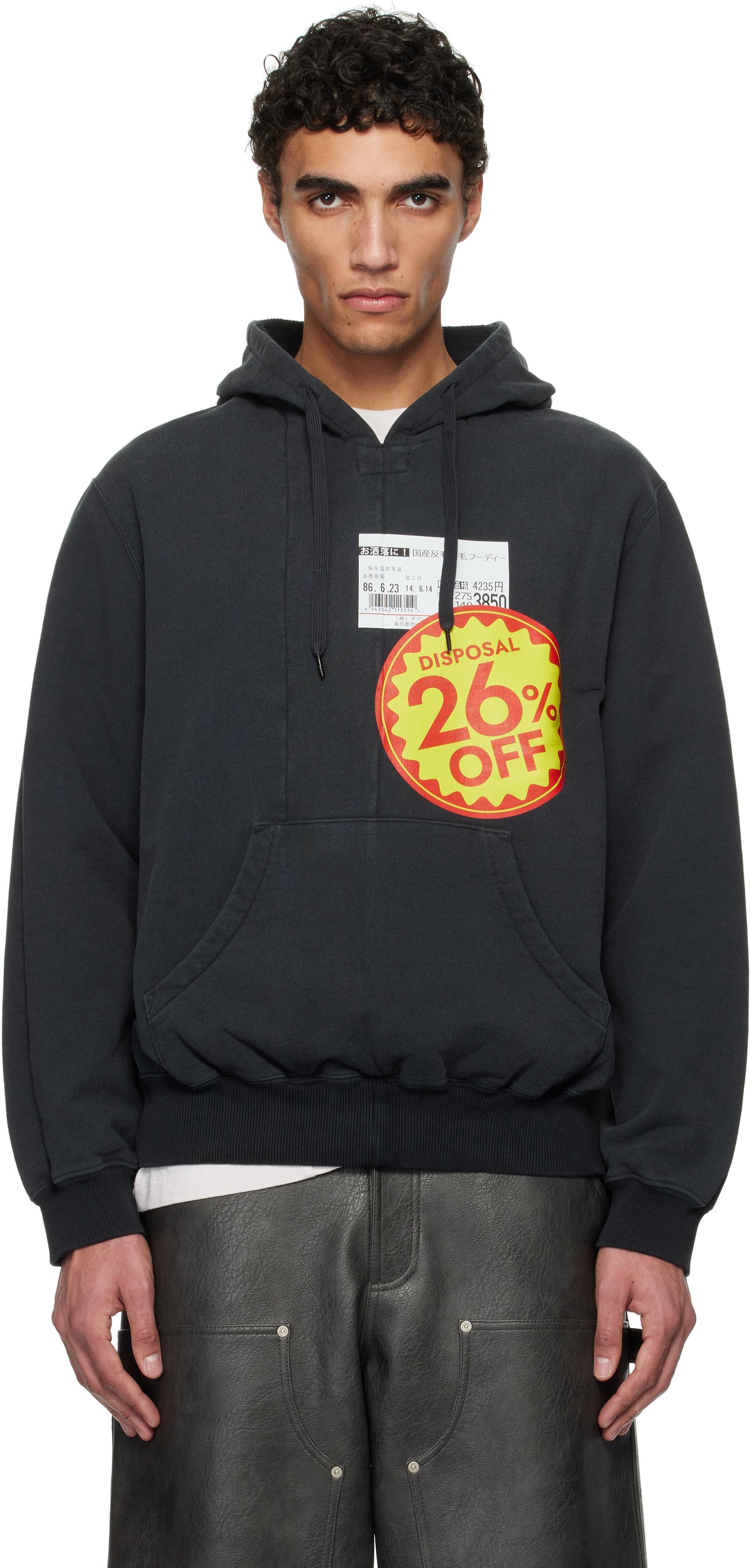 スウェット・トレーナー DOUBLET 'Polyurethane Embroidery' hoodie Black Doublet Hoodies − Sale: up to −70% | Stylight