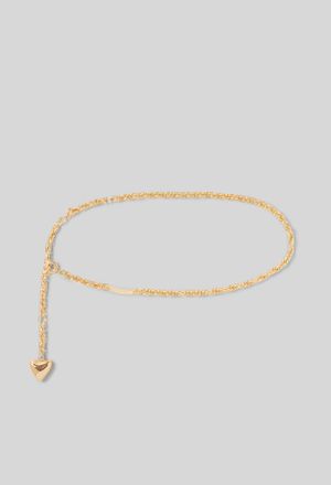 Claudie Pierlot Ceinture cha&icirc;ne torsad&eacute;e coeur