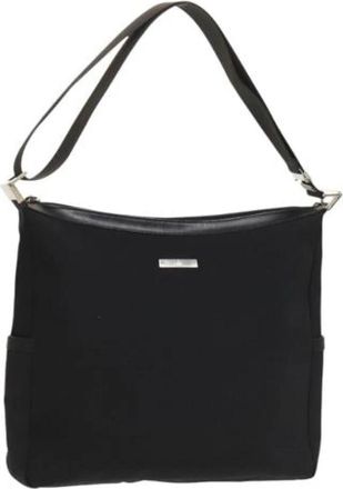 Gucci Pre-owned Canvas gucci-bags - Dames - Vintage Shopper - Zwart - ONE Size - Leer - Vintage