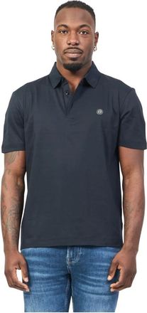 HUGO BOSS Tops, Heren, Blauw, L, Katoen, Blauwe T-shirts en Polos met Monogram