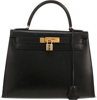 Herm&egrave;s 1988 Kelly 28 shopper met afneembaar bandje - Zwart