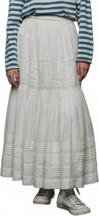 The Great. Victorian Skirt In White