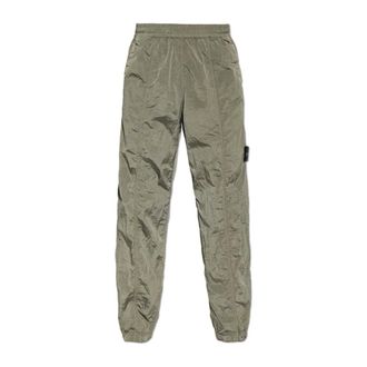 Stone Island Straight Trousers, male, Green, Size: W29 Logo Trousers