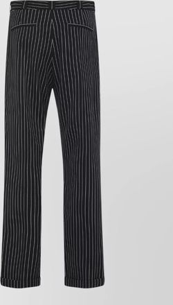Tom Ford wool chino trousers vertical stripe design
